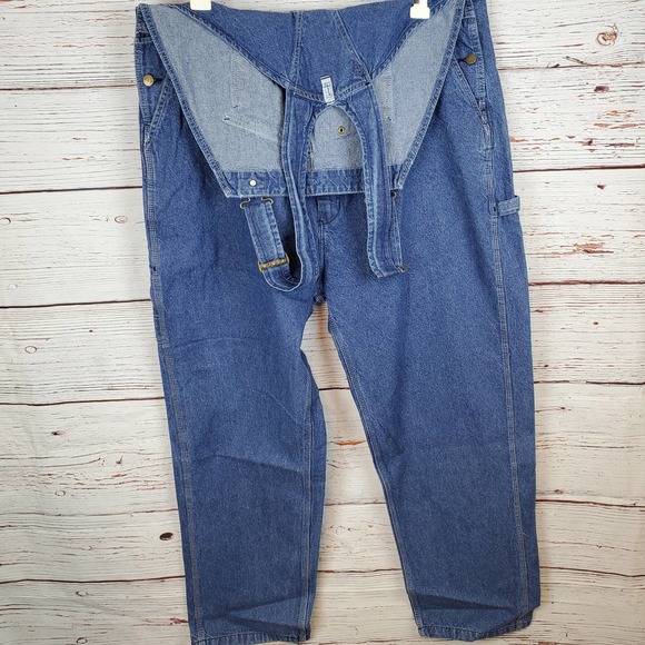 Key Men's Blue Denim Bib Overall - Picture 7 of 12
